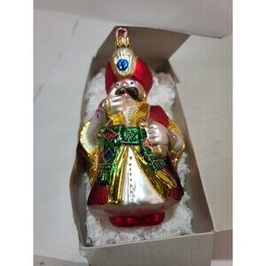 NEW Kurt Adler Polonaise Polish Nobleman Blown Glass Ornament Christmas
